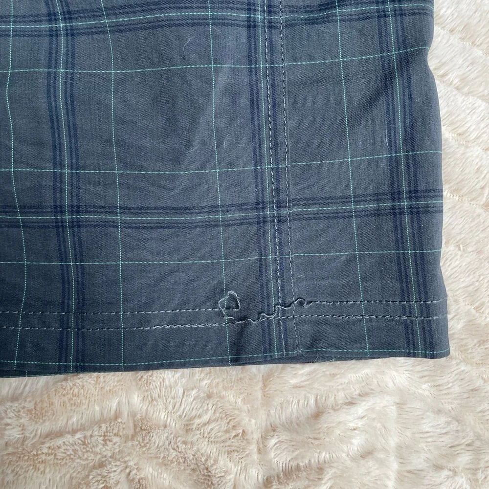 Club Ride Apparel Women's Dark Gray Plaid Bike Shorts - Picture 5 of 5